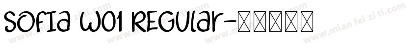 Sofia W01 Regular字体转换
